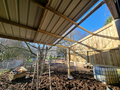 Carport avec appentis 