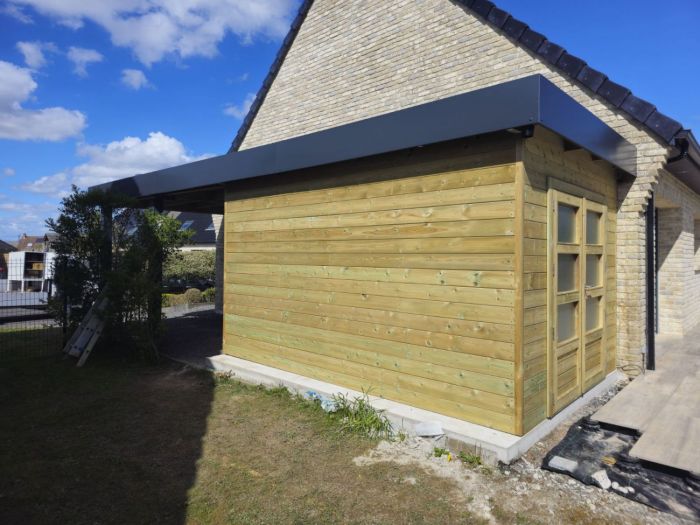 Carport avec appentis 